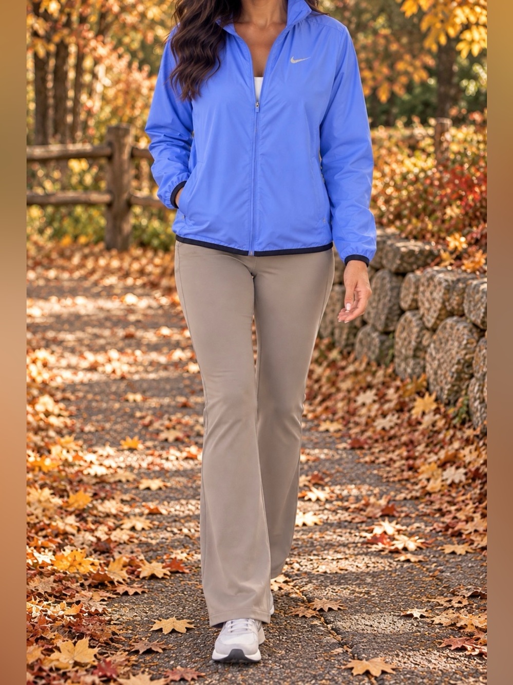 Zella Yoga Pants Live In  Pocket Flare Pants in **Color Taupe** Size - Large